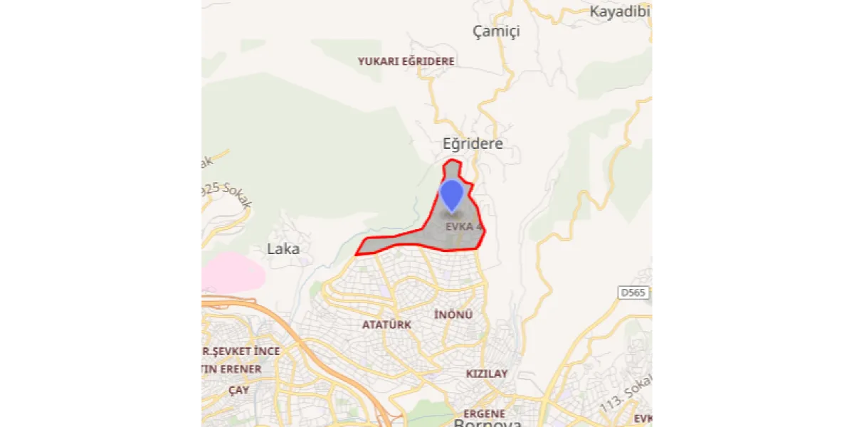 EVKA 4 MAHALLESİ HARİTA GÖRÜNÜMÜ